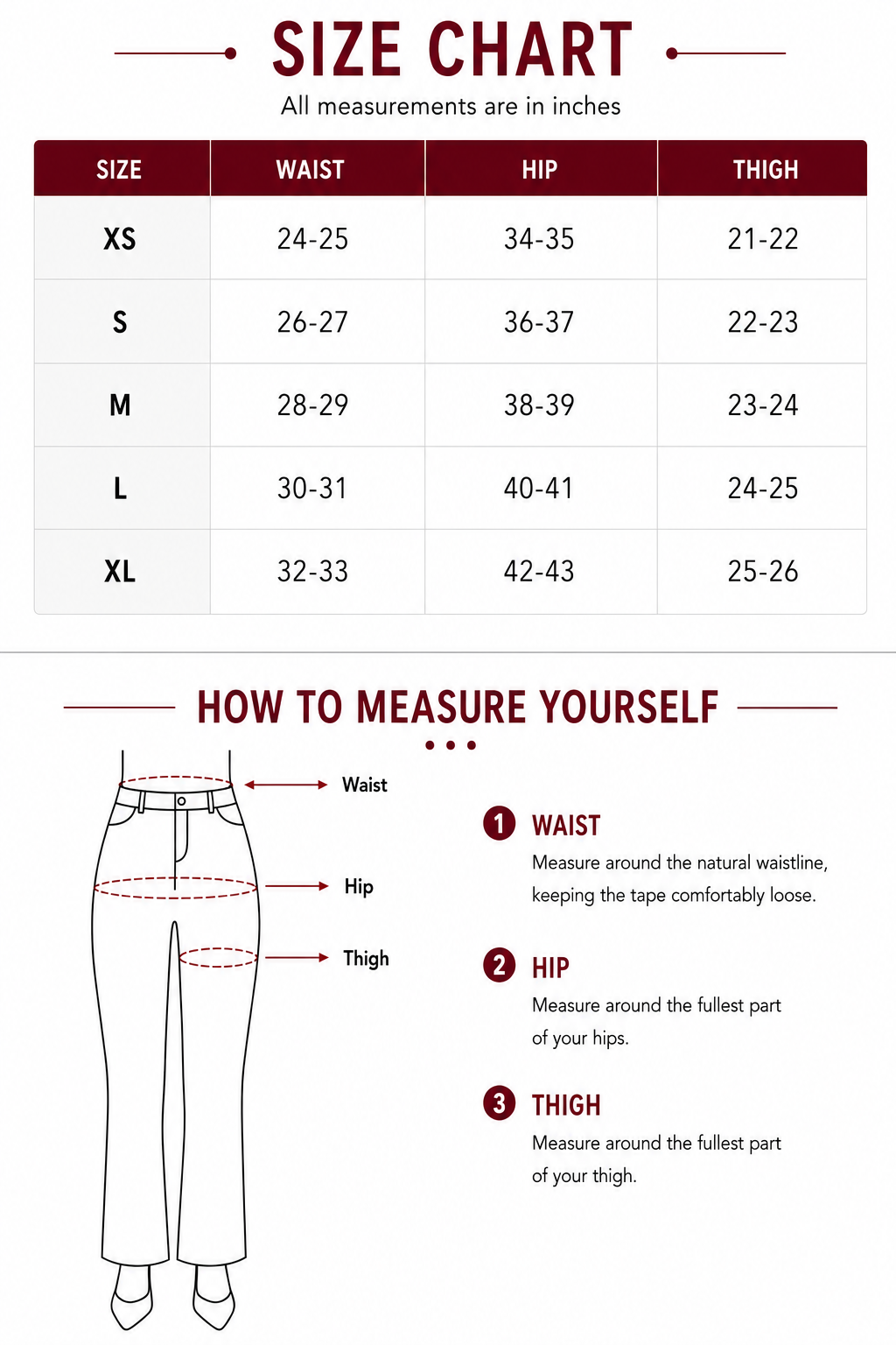The Straight Fit Sleek Pants – Maroon