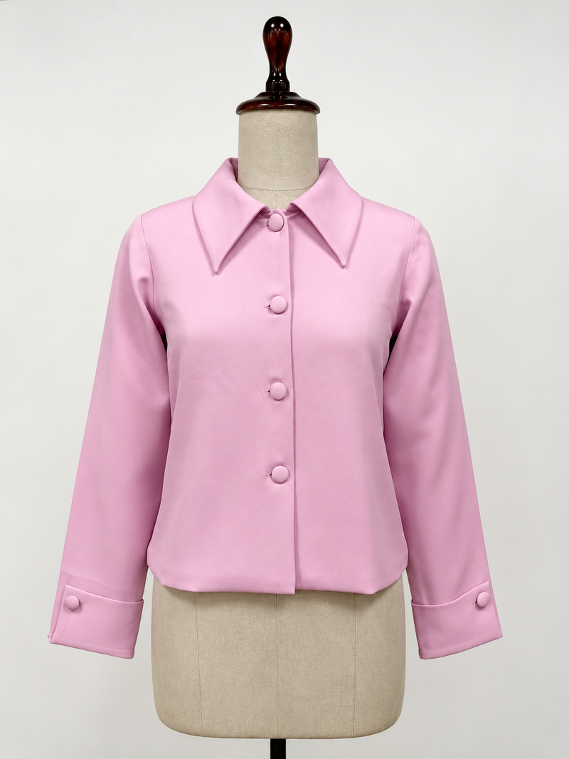 The Effortless Shacket – Blush Pink