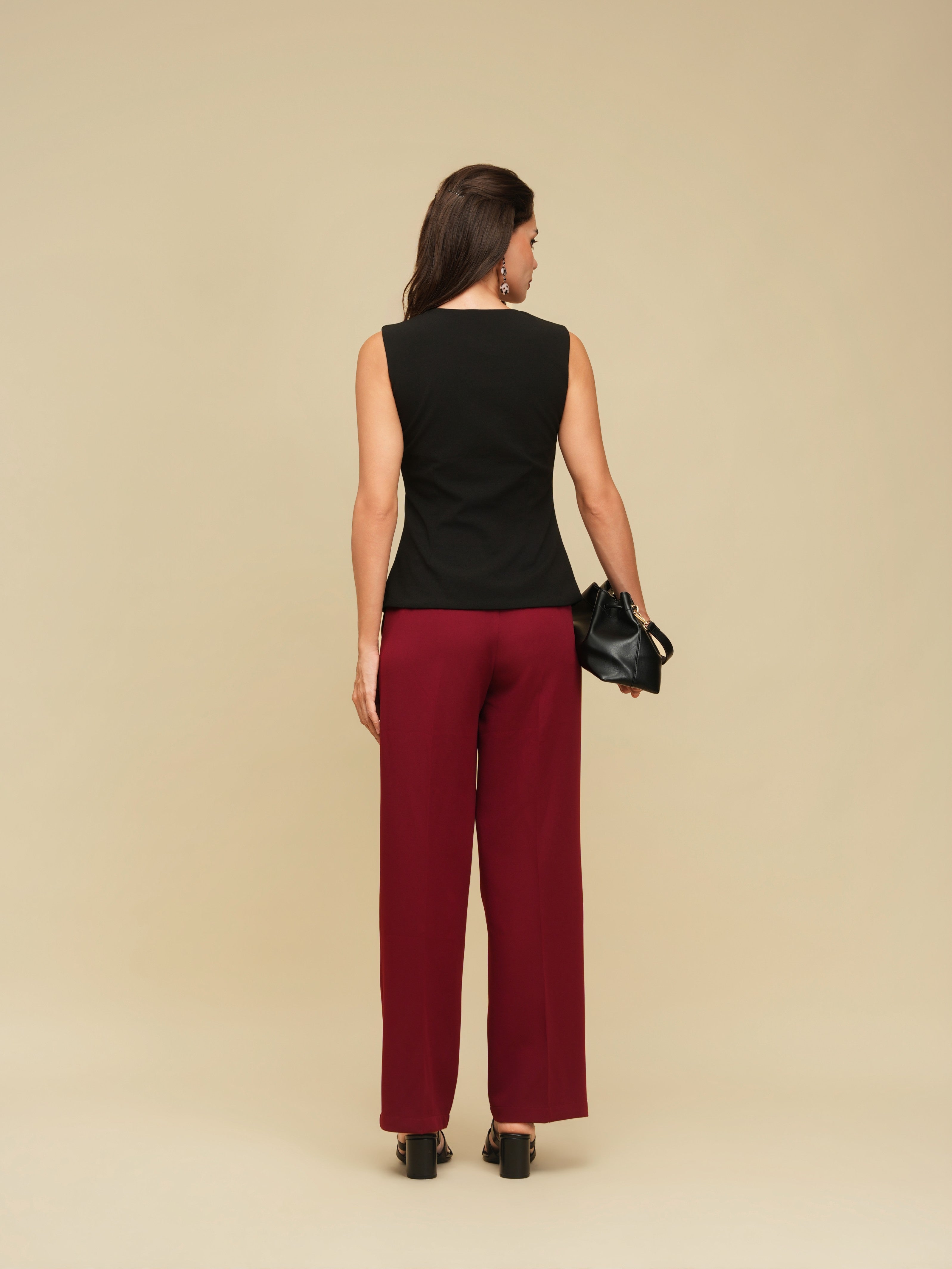The Snug Coord - Black & Maroon