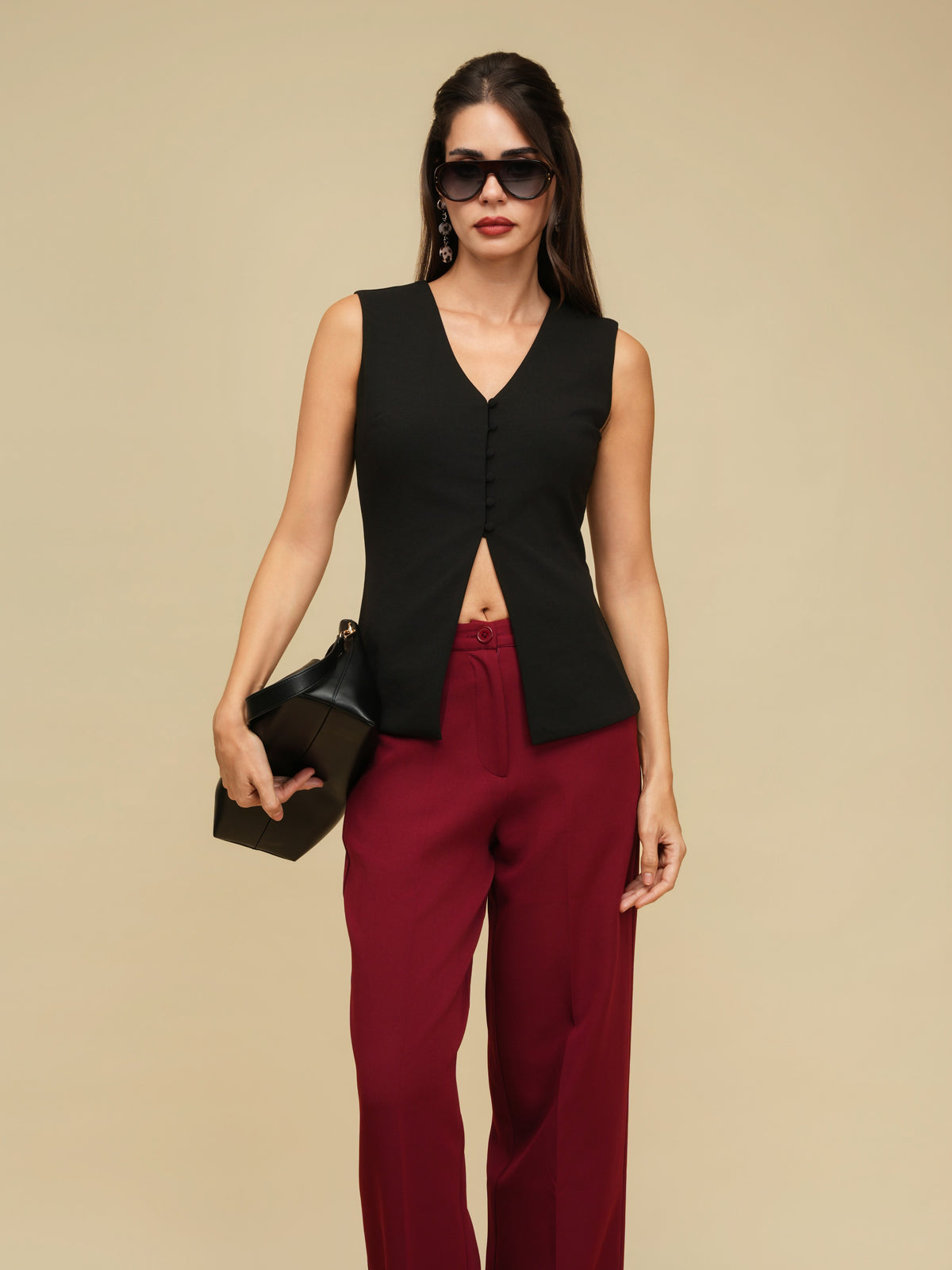 The Snug Coord - Black & Maroon